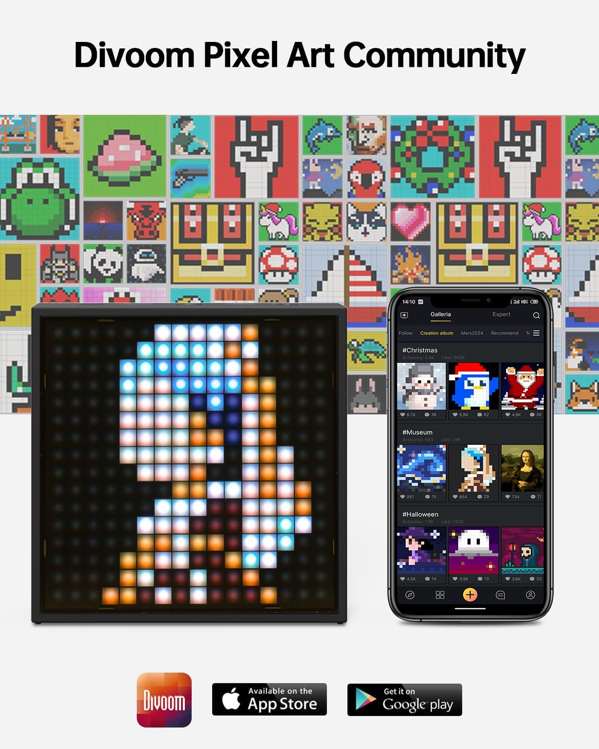Divoom Timebox EVO -Speaker pixel art