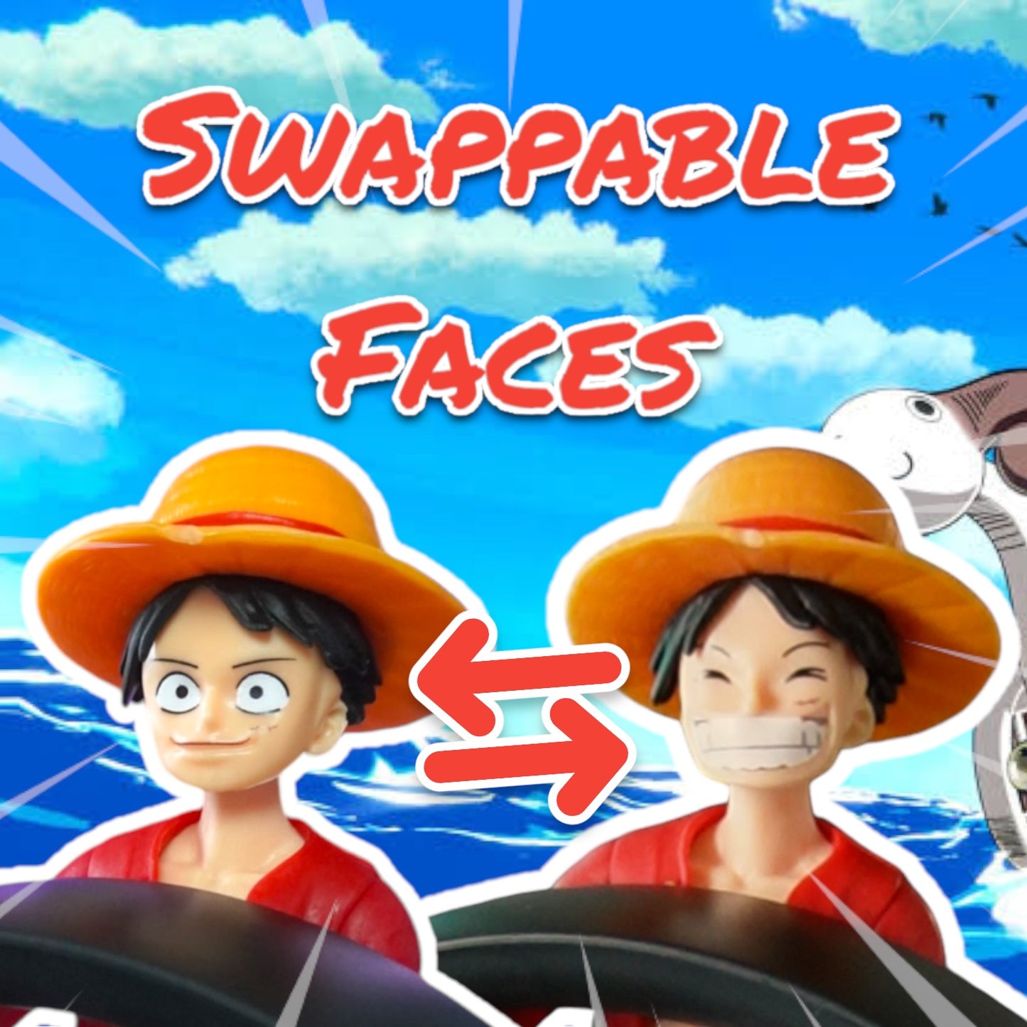 Stand per cuffie Luffy One Piece