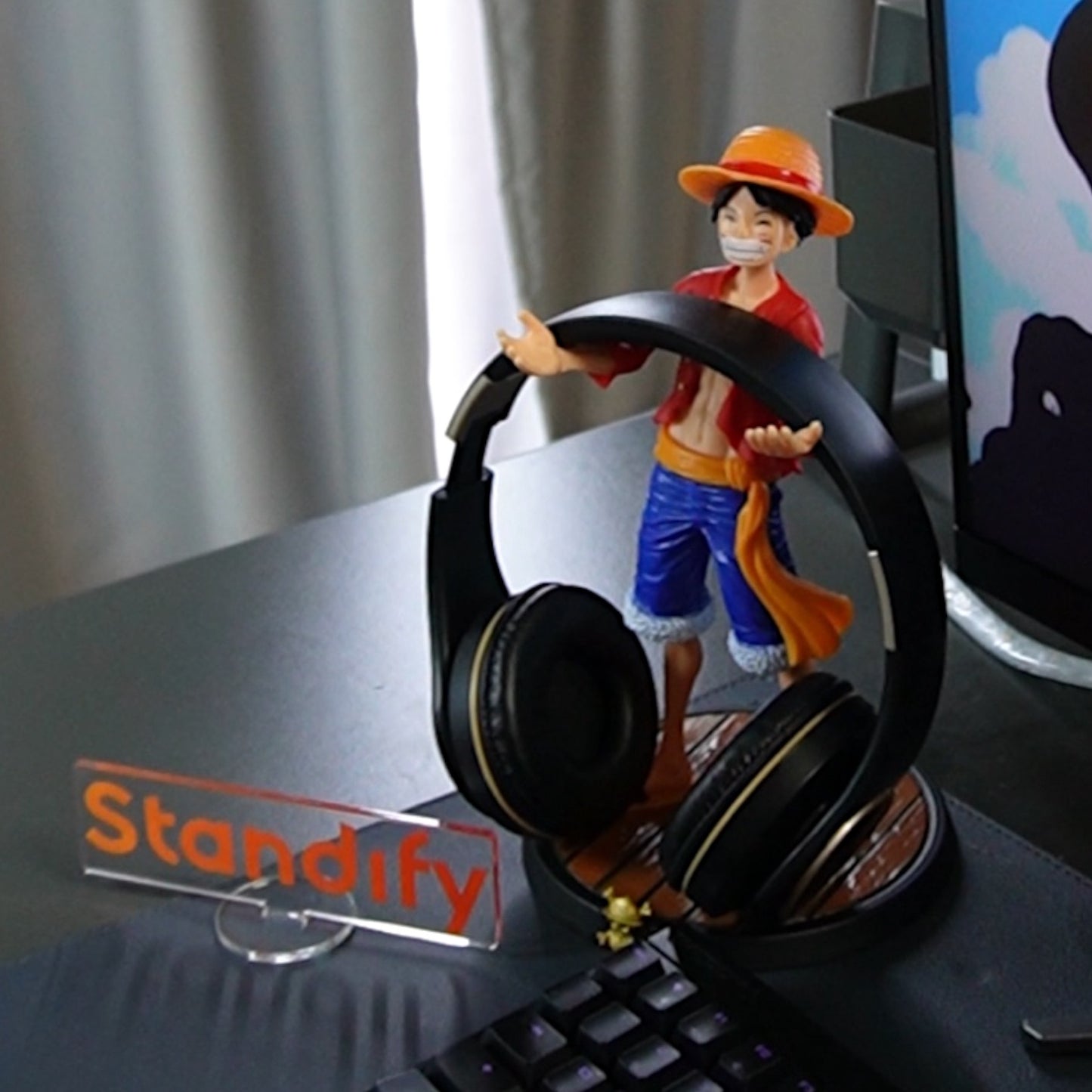 Stand per cuffie Luffy One Piece
